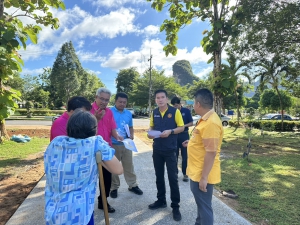 ผู้ว่าราชการจังหวัดพังงา ลงพื้นที่ตรวจติดตามความคืบหน้าในการเตรียมสถานที่ปลูก "พระศรีมหาโพธิทศมราชบพิตร"
