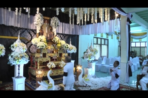 จังหวัดพังงาประกอบพิธีบำเพ็ญกุศลสตมวาร (100 วัน) ถวายภัตตาหารเพลพระสงฆ์ ถวายเป็นพระราชกุศลในหลวงรัชกาลที่ 9