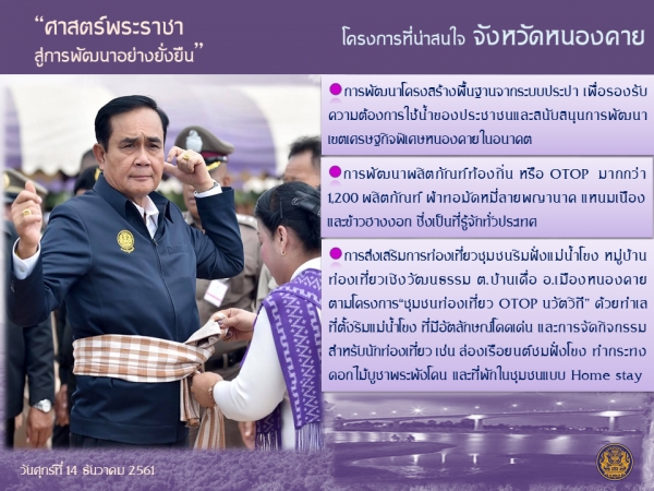 ประชาสัมพันธ์ผลการดำเนินงานสำคัญของภาครัฐ ประจำวันที่ 19 ธันวาคม 2561