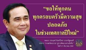 ประชาสัมพันธ์ผลการดำเนินงานสำคัญของภาครัฐ ประจำวันที่ 29 ธันวาคม 2561